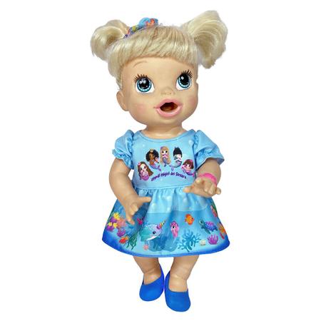 Kit Roupa Boneca Reborn Adora Mundo Mágico Das Sereias no Shoptime