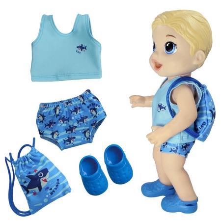 Roupinha Baby Alive Roupa para boneca baby alive Azul, Magalu Empresas