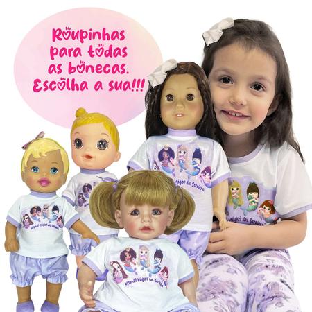 Kit Roupa De Boneca Reborn E Adora Mundo Mágico Das Sereias