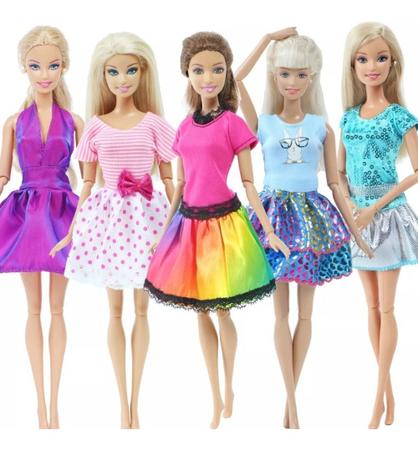 Kit 6 Roupas Da Barbie