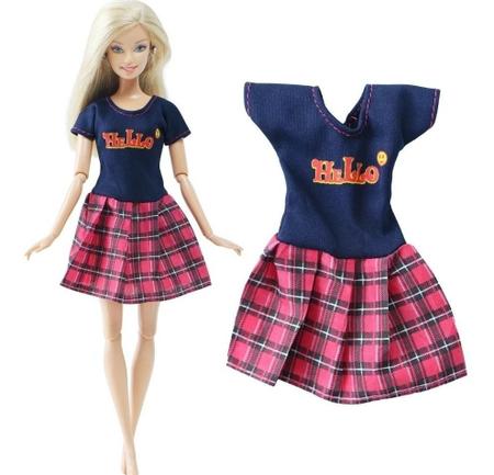 Roupa P/ Boneca Barbie + 2 Sapatos * Roupinha Sapatinhos 33f