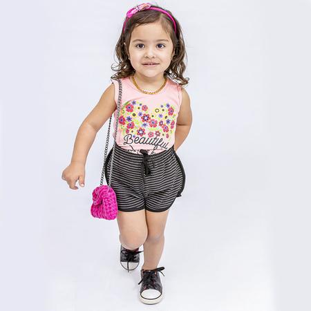 KIT Roupas De Crianças 5 Conjuntos de Verão Regatas De Menina