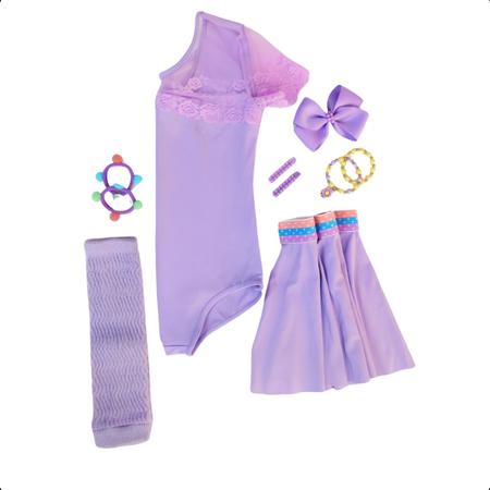 Imagem de Kit Roupas e Acessórias Ballet Clássico Infantil Rosa