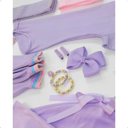 Imagem de Kit Roupas e Acessórias Ballet Clássico Infantil Rosa