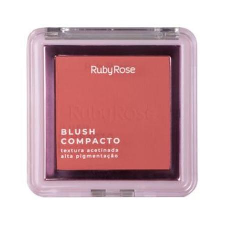 Imagem de Kit Ruby Rose Blush BL40 + Iluminador  Compacto HL90