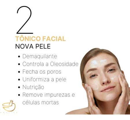 Imagem de Kit Sabonete Facial + Loção Tonica Facial Nova Pele