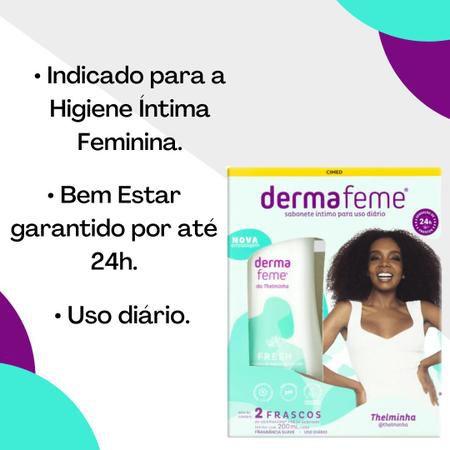 Kit Sabonete Líquido Íntimo Dermafeme Fresh com 2 unidades de 200ml - Cimed  - Sabonete Íntimo - Magazine Luiza