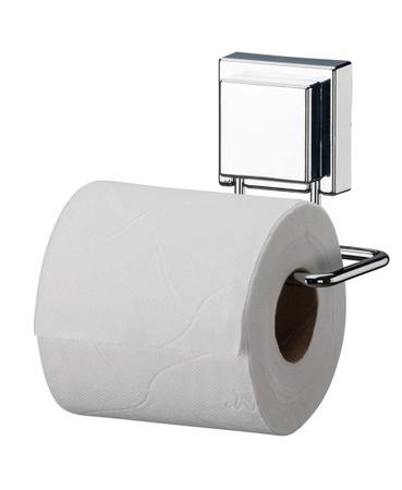 Imagem de Kit Saboneteira Porta Papel Gancho Ventosa Aço Inox Future