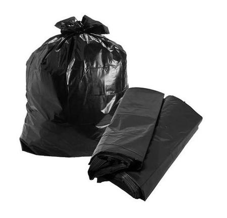 Imagem de Kit Saco de Lixo Preto 30 Litros Reforçado c/ 100 unidades