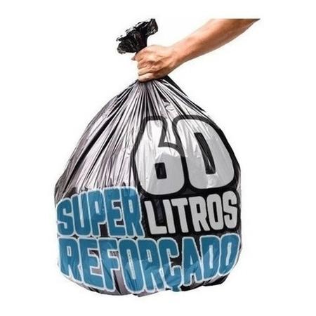 Imagem de Kit Saco Lixo 60 Lts 100un Preto + 100un Azul Super Reforçad