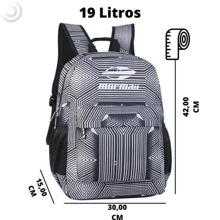 Kit sacola viagem + mochila de costas em poliester mormaii - Bolsa