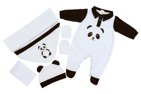 Imagem de Kit Saída De Maternidade - 5 Peças Luck Panda Menino (a)