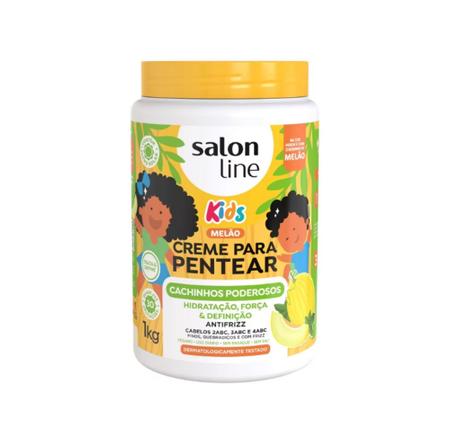 Imagem de Kit Salon Line Kids: Creme de Pentear e Gelatina Melão ou Maracujá