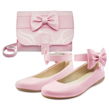 Kit Sapatilha Infantil Gatatuya Menina com Bolsinha tipo Carteira
