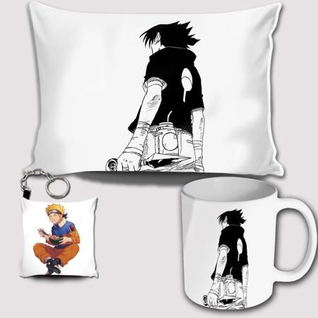 Kit Sasuke Uchiha Naruto Clássico Caneca Almofada Chaveiro - Hot Cloud Shop  - Kit de Presentes - Magazine Luiza