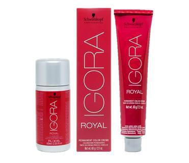 Kit Schwarzkopf Igora Royal 2 tintas 8-77 Louro Medio Cobre Extra 60g + 2  Agua