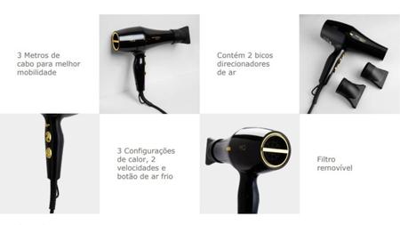 2800W Secador de cabelo elétrico profissional de velocidade