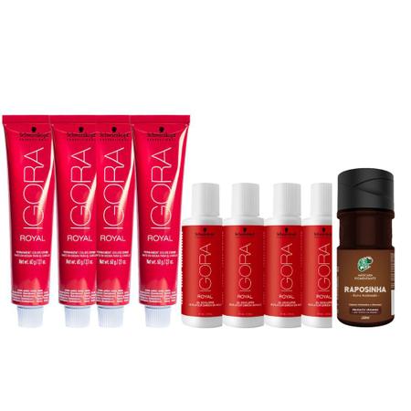 Kit Tintura Schwarzkopf Professional Igora royal Reds tom 8-77 para cabelo