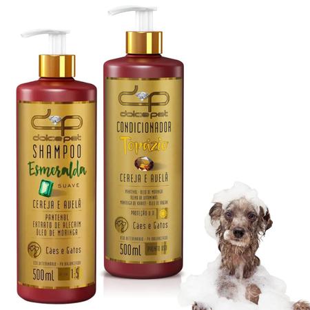 Kit Shampoo e Condicionador Super Brilho Pet para Cães e gatos Pet Smelling  pelos mais fofinhos e brilhantes