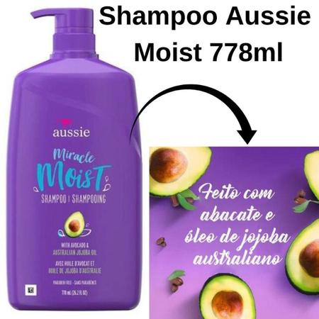Imagem de Kit Shampoo Aussie Moist 778Ml Condicionador 360Ml