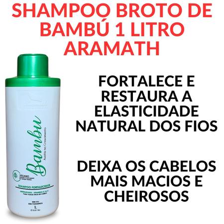 Imagem de Kit Shampoo Condicionador Broto de Bambu Aramath Original