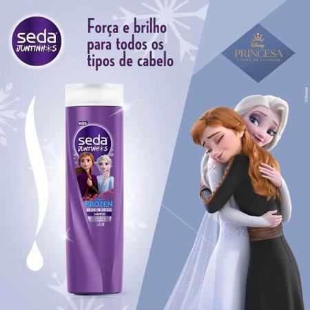 Imagem de Kit Shampoo + Condicionador Infantil Seda Juntinhos Frozen Brilho Encantado 300ml