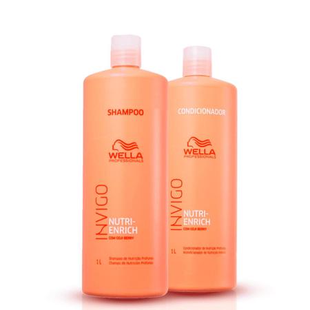 Imagem de Kit Shampoo E Condicionador Wella Nutri Enrich Invigo