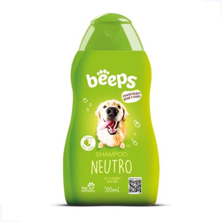 Imagem de Kit Shampoo Neutro e Condicionador Hidratante e Colônia Morango Beeps Pet Society Cães Gatos