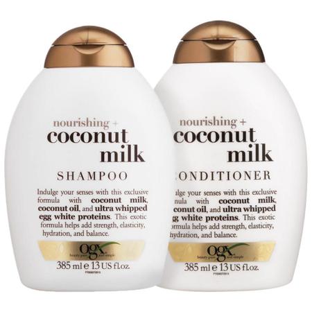 Kit Shampoo OGX Coconut Milk 385ml + Condicionador OGX Coconut Milk 385ml -  Kit Shampoo e Condicionador - Magazine Luiza