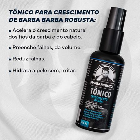 Imagem de Kit Shampoo Tônico Preenchedor E Pente Regua Barba Robusta