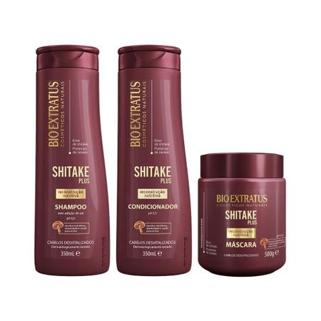 Shampoo Bio Extratus Shitake Plus Reconstrução Nutritiva 350Ml - BIO  EXTRATUS