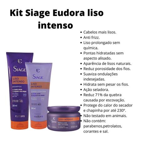 Imagem de Kit Siage Eudora Liso Intenso C/3