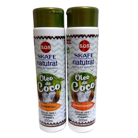 Imagem de Kit Skafe - Óleo de Coco Shampoo + Condicionador 2x300ml