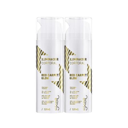 Imagem de Kit Skelt Red Carpet Glow - Iluminador Corporal 120ml (2 unidades)