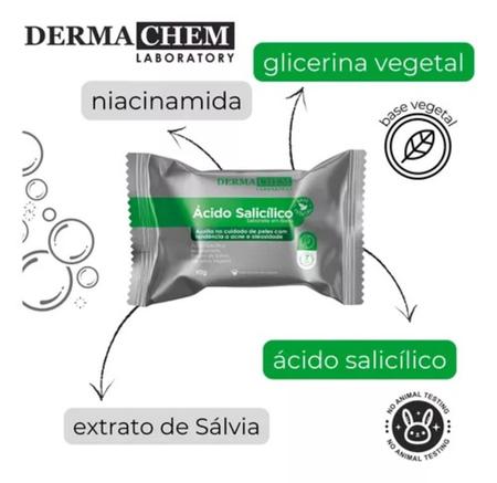 Imagem de Kit Skin Care Cuidado Facial Ácido Salicílico 1Peel Off+ 1Sabonete em Barra+ 1Ativador Adstringente 