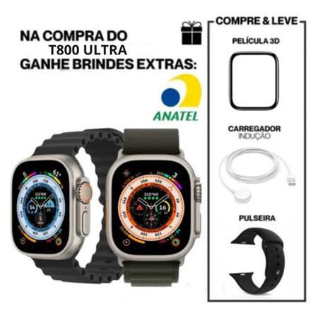 Kit Smartwatch Ultra Séries 8 Nfc Tela 1.99 Lançamento Novo - 01Smart -  Smartwatch e Acessórios - Magazine Luiza