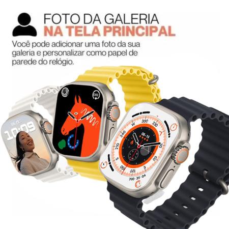 Kit Smartwatch Ultra Séries 8 Nfc Tela 1.99 Lançamento Novo - 01Smart -  Smartwatch e Acessórios - Magazine Luiza