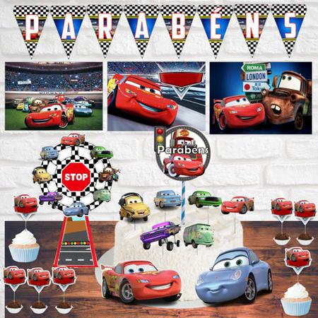 Bolo de aniversário tema carros - decoração 