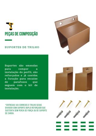 Imagem de Kit Sobrepor - Ferragens de 160cm para Porta de Correr até 80cm