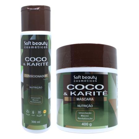 Imagem de Kit Soft Beauty Coco e Karité Condicionador e Máscara