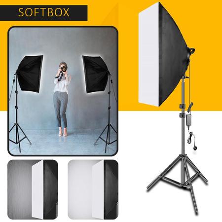 Imagem de Kit Soft-box 50x70 Lampada Led 126 Com Tripe E Bolsa