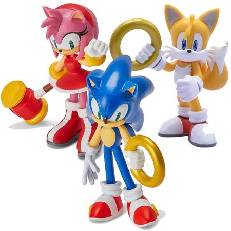 Kit Bonecos Sonic Conjunto Com 6 personagens. em Promoção na