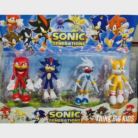 Kit Sonic com 4 Bonecos 12 cm - Toys - Bonecos - Magazine Luiza