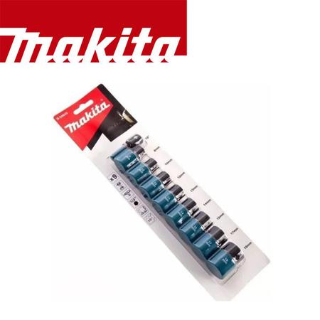 Imagem de Kit Soquete De Impacto 1/2" 9 Pcs 8-18mm B-54645 Makita