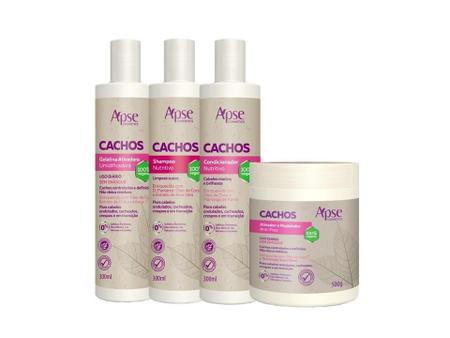 Imagem de Kit Sos Cachos Shampoo, Condicionador, Ativador E Gelatina