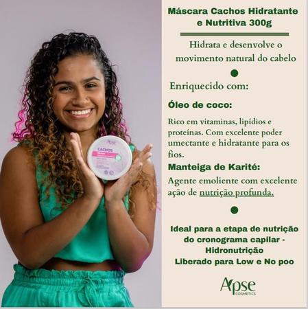 Imagem de Kit Sos Cachos Shampoo Condicionador Máscara E Ativador Apse ( amazon virtual)