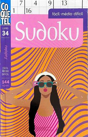 Kit 10 Revistas Livros Sudoku Coquetel Facil Medio E Dificil