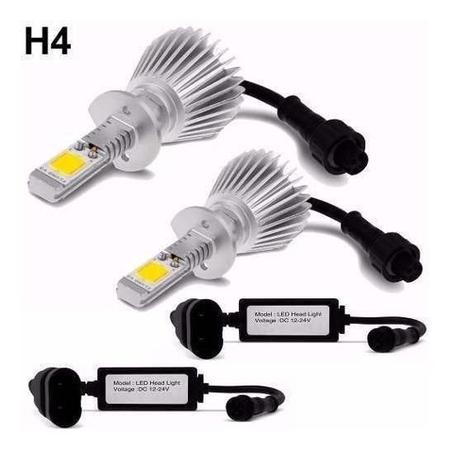 Imagem de Kit Super Led Celta 2003 2004 2005 H4 Farol Simples 6000K