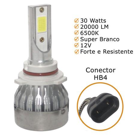 Imagem de Kit Super Led Gol G6 2013 a 2016 Farol de Milha HB4 20000 Lumens