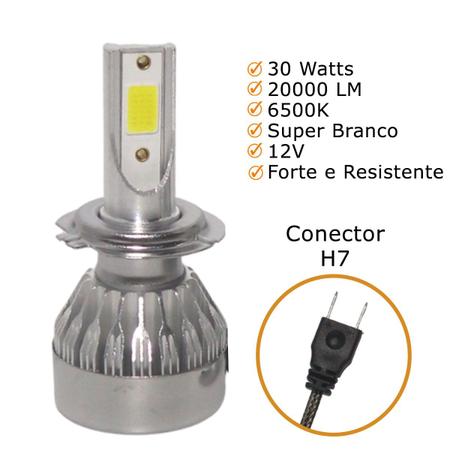 Imagem de Kit Super Led Tracker 2012 2013 2014 2015 2016 Farol Baixo H7 + Alto H1 + Milha HB4 20000 Lumens